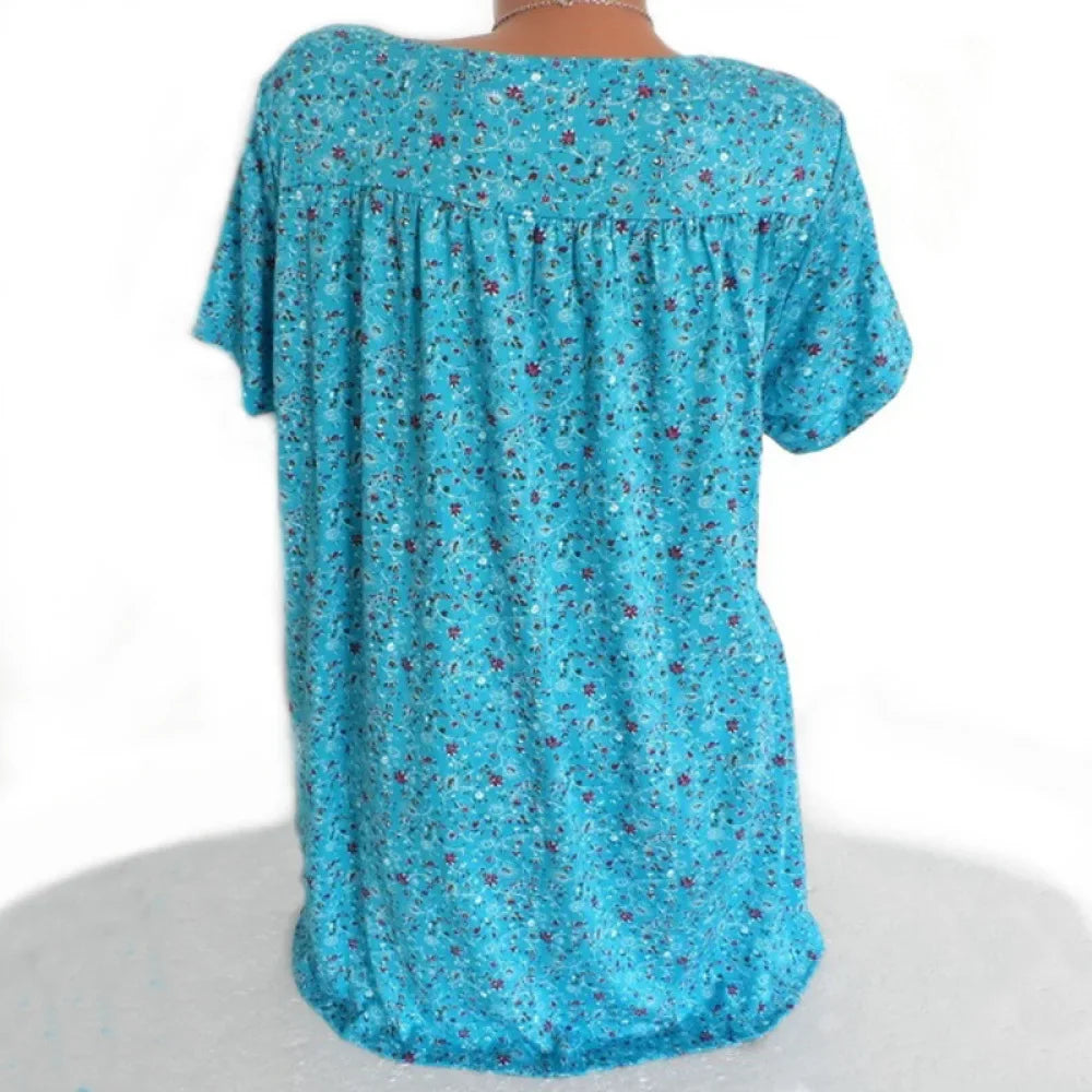 Summer Loose Sleeveless Long Tank T-Shirt V-Neck Home Sleepwear Ladies Tops Floral Print Fashion Women Sexy Casual Vest Tees