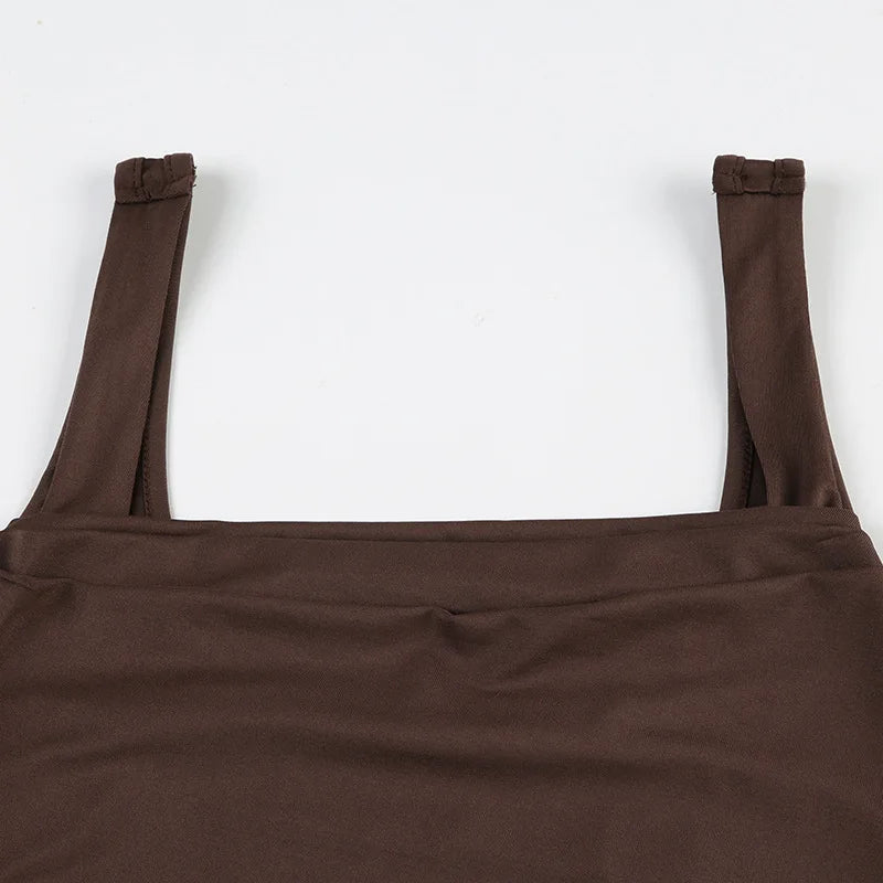 New Women Tank Tops Summer Solid Sexy Backless Streetwear Casual Slim Sleeveless Camisole Fashion Folds Tank Tops Lady Clothing