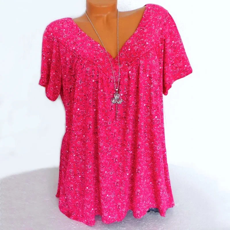 Summer Loose Sleeveless Long Tank T-Shirt V-Neck Home Sleepwear Ladies Tops Floral Print Fashion Women Sexy Casual Vest Tees