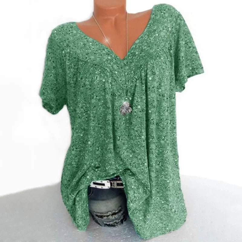 Summer Loose Sleeveless Long Tank T-Shirt V-Neck Home Sleepwear Ladies Tops Floral Print Fashion Women Sexy Casual Vest Tees